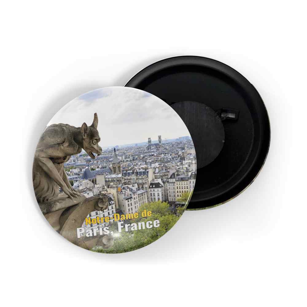 dhcrafts Fridge Magnet Multicolor Famous Tourist Place Notre-dame De Paris, France D2 Glossy Finish Design Pack of 1